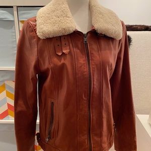 Leather Bomber Jacket